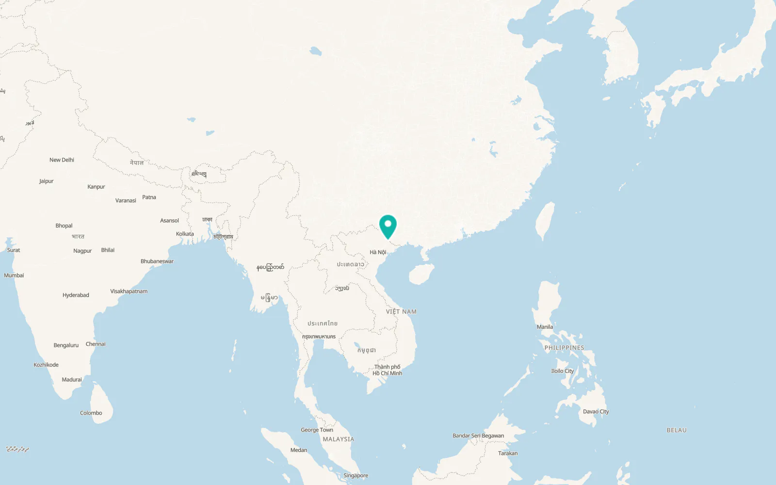 Map of Lạng Sơn