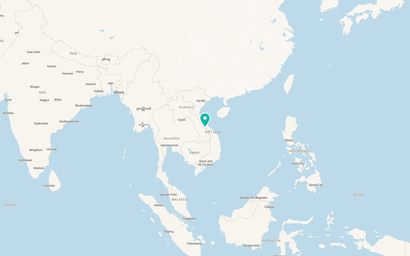 Map of Lao Bảo