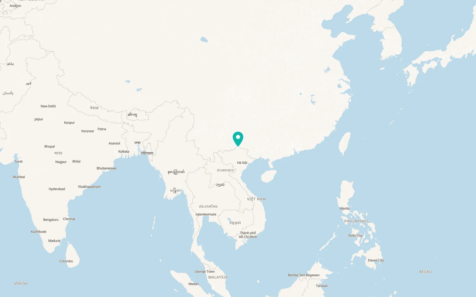Map of Lũng Hồ