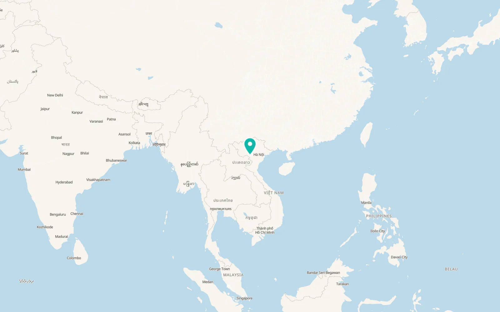 Map of Mộc Châu