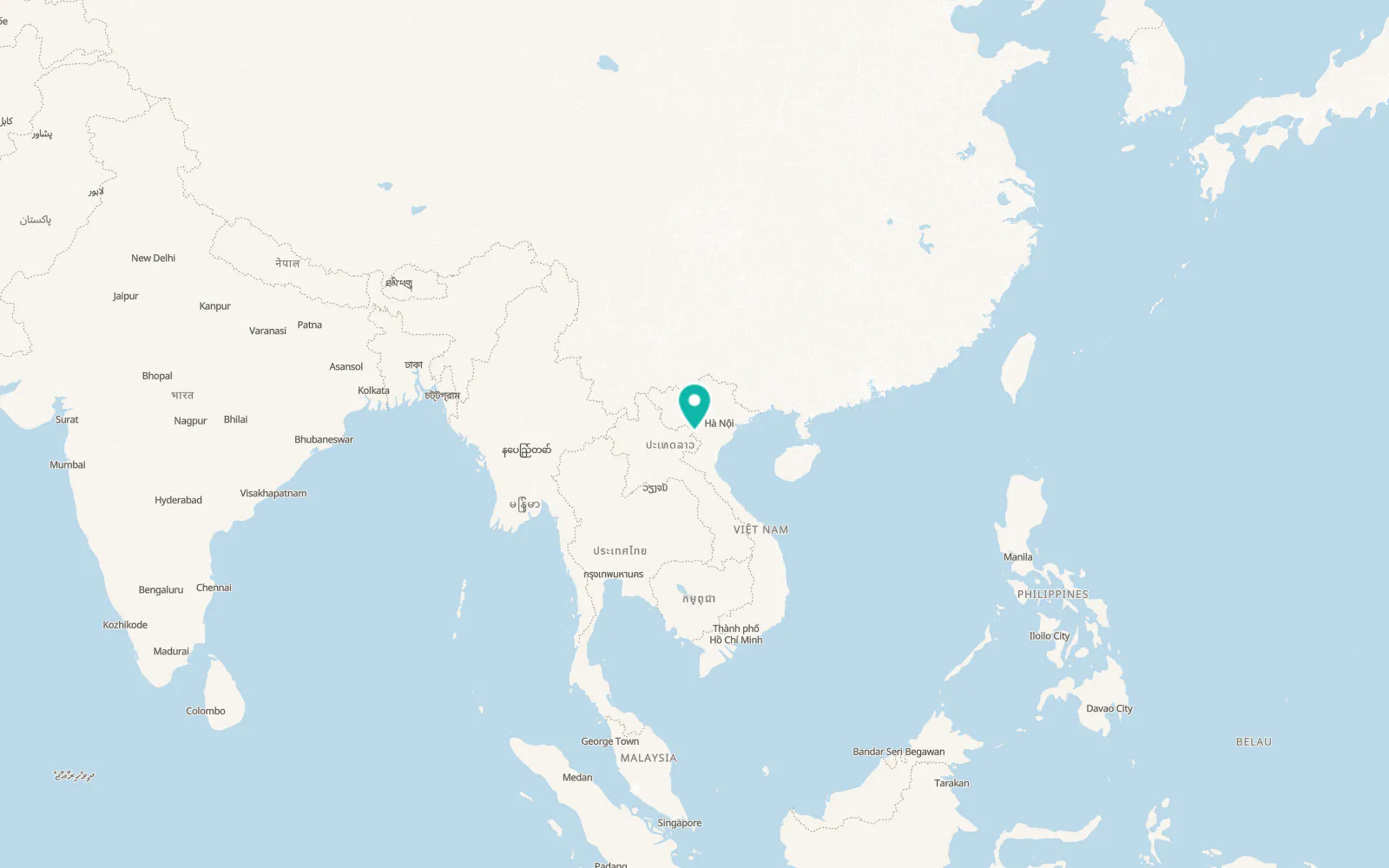 Map of Mường Lát