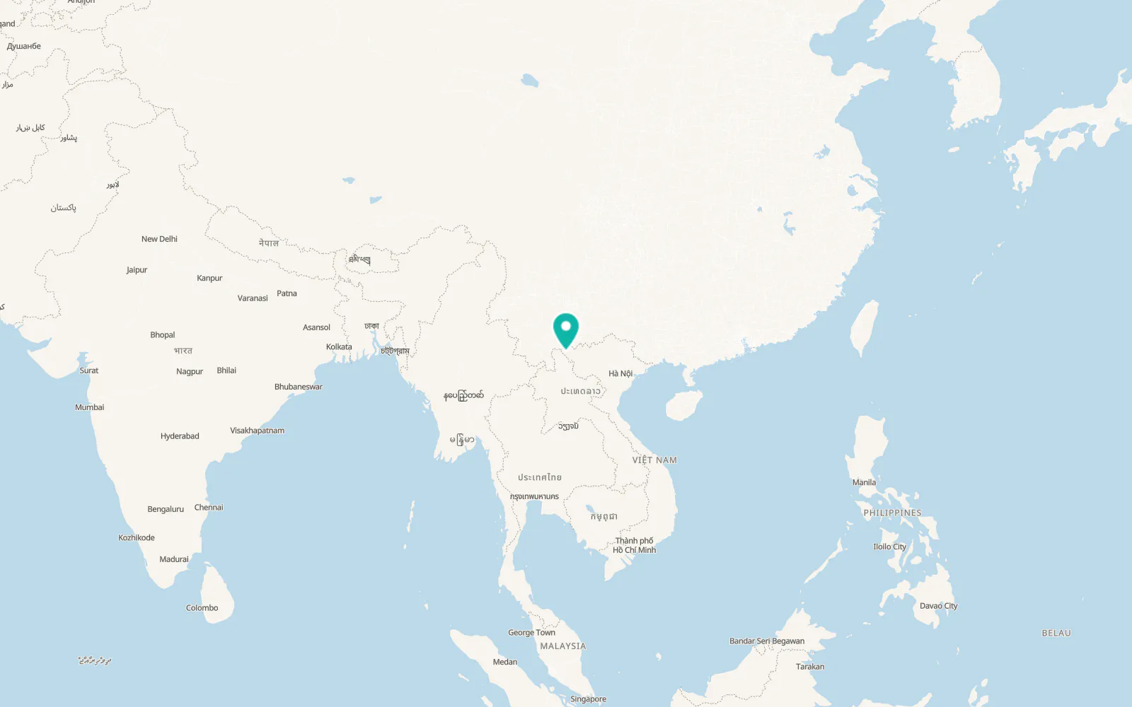 Map of Mường Nhé