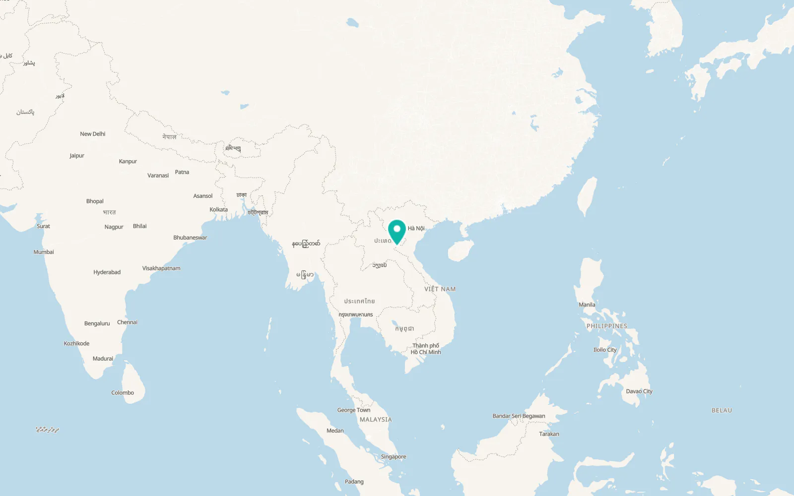Map of Mường Xén