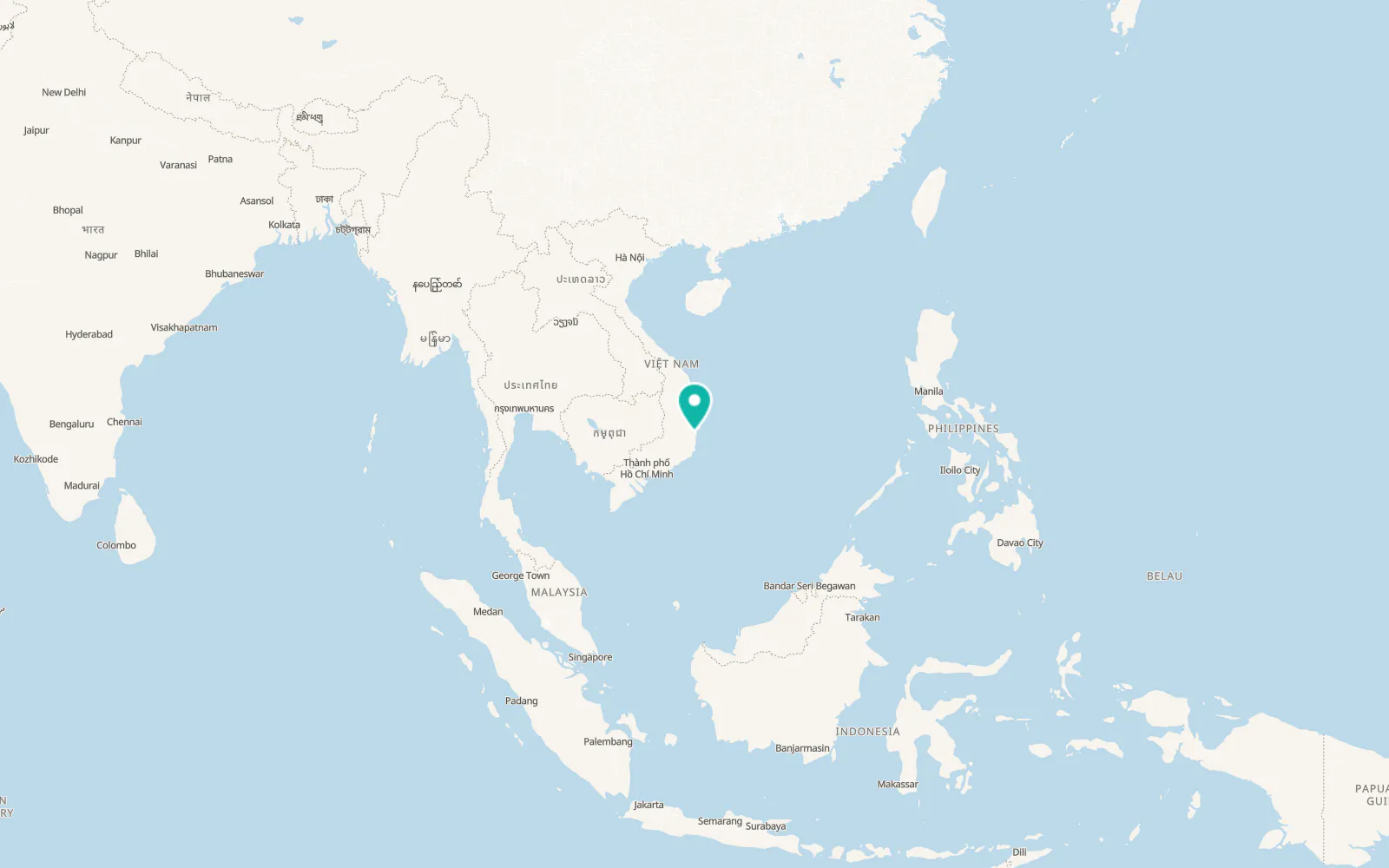 Map of Ninh Hòa