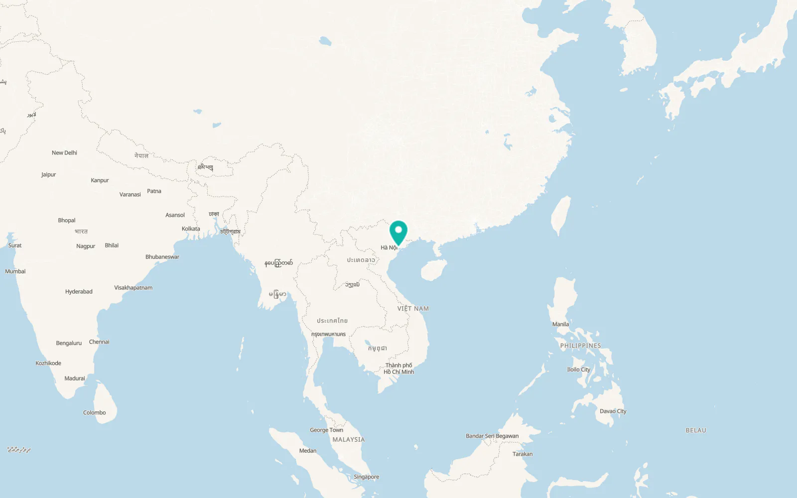 Map of Núi Đèo