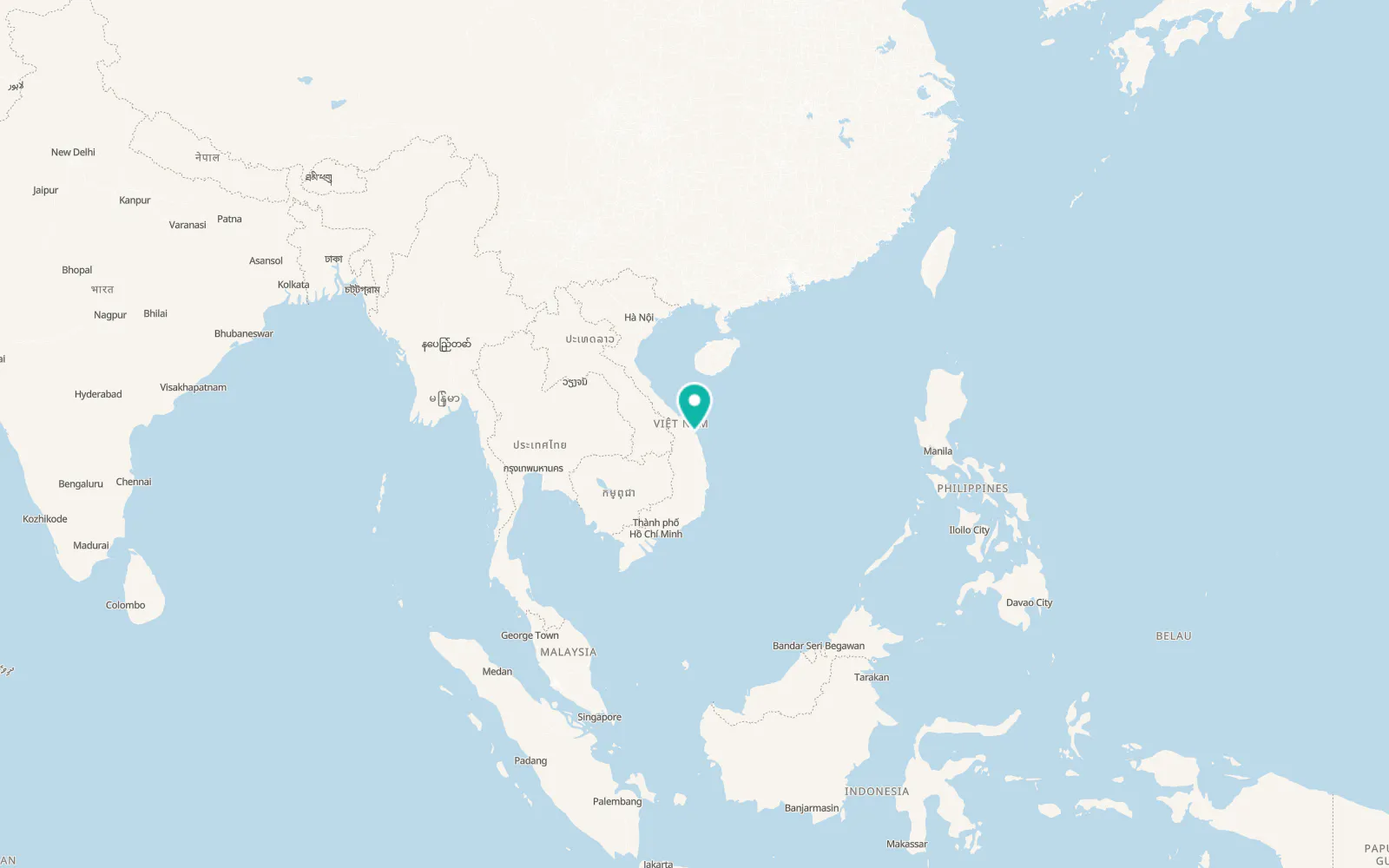 Map of Núi Thành
