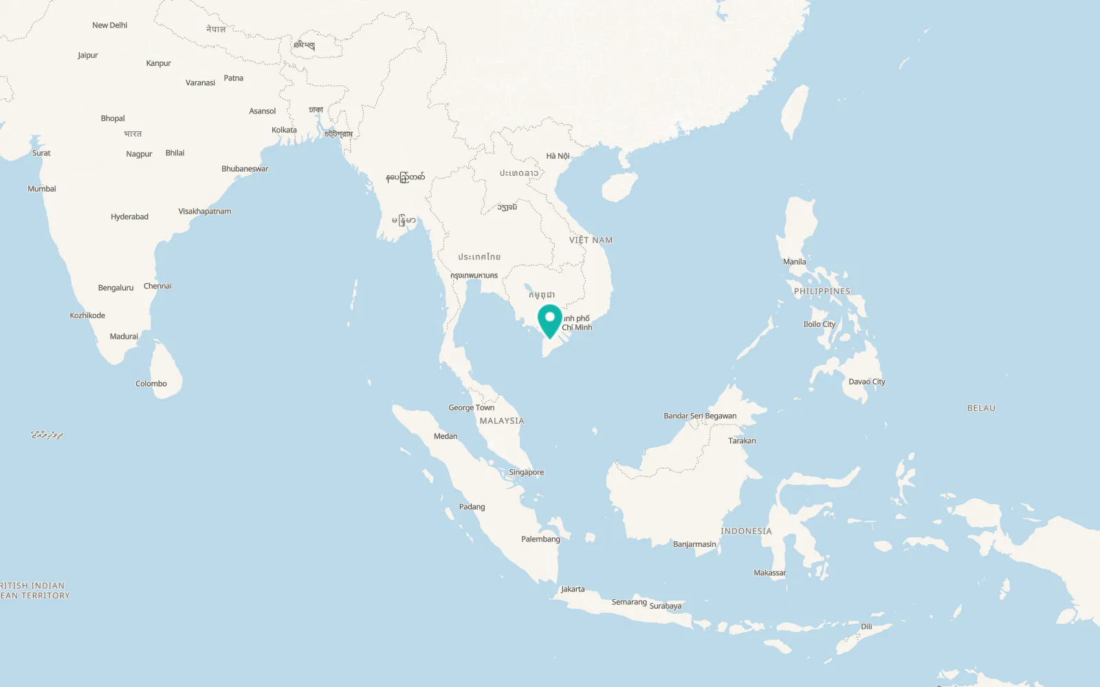 Map of Ông Yến