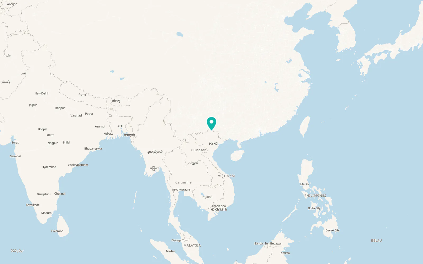 Map of Pác Miầu