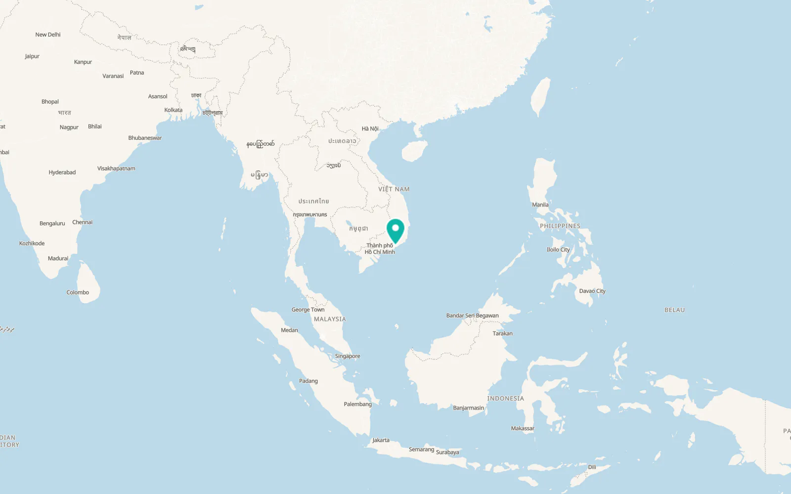 Map of Phan Thiết
