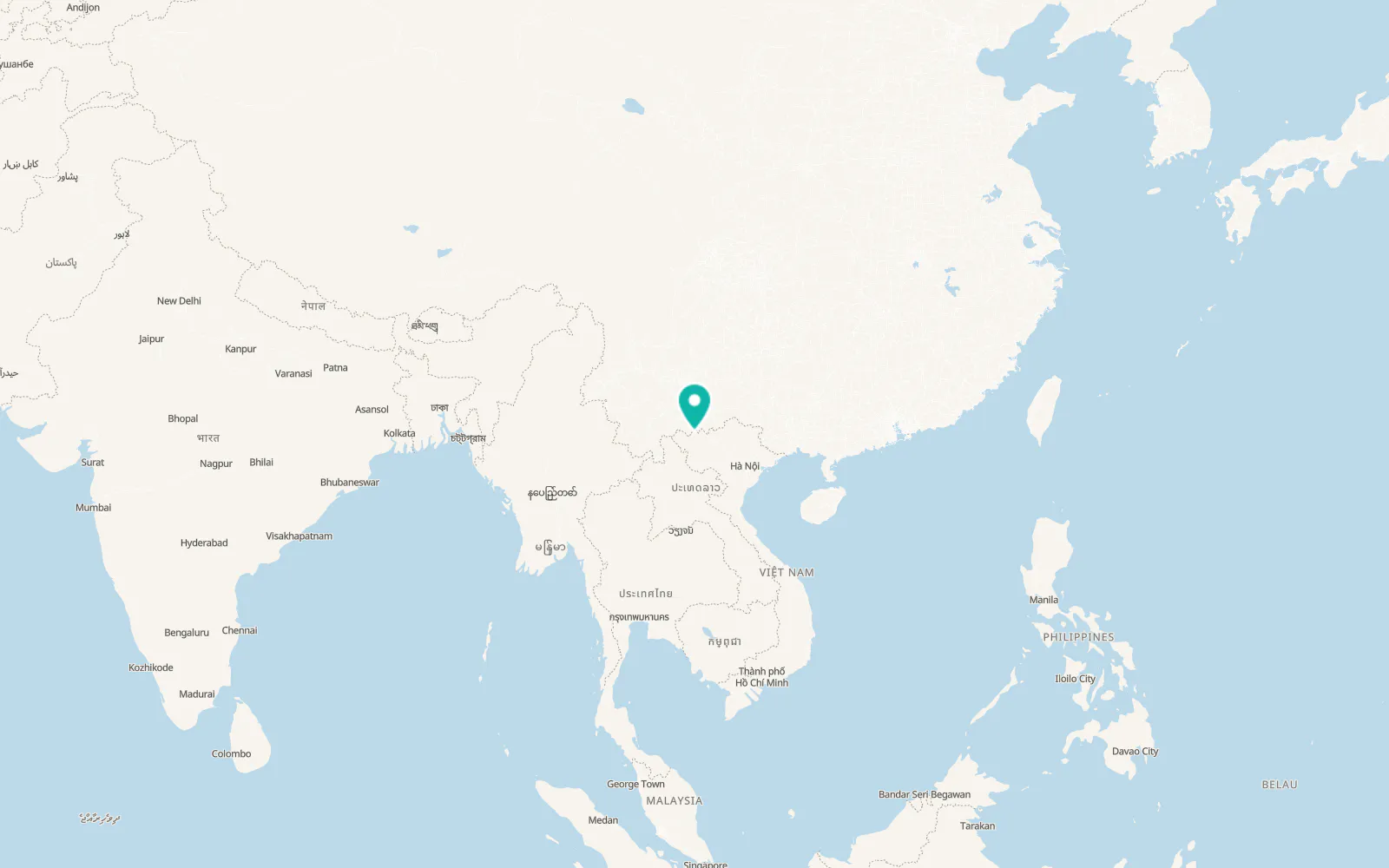 Map of Phong Thổ