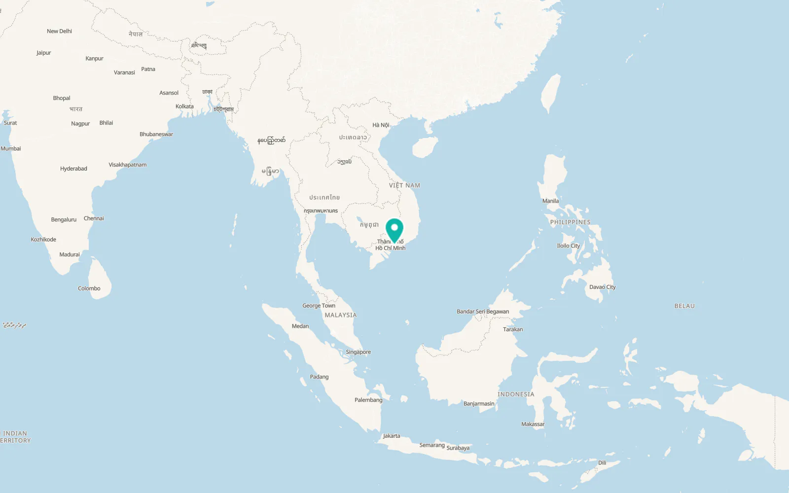 Map of Phú Mỹ