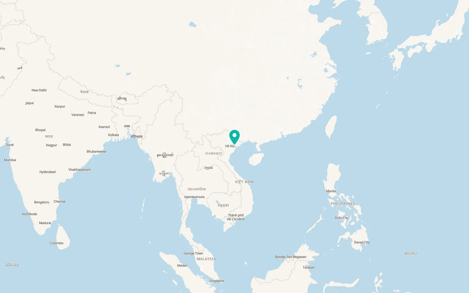 Map of Phú Thái