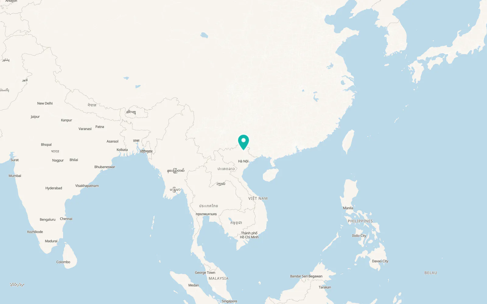 Map of Phủ Thông