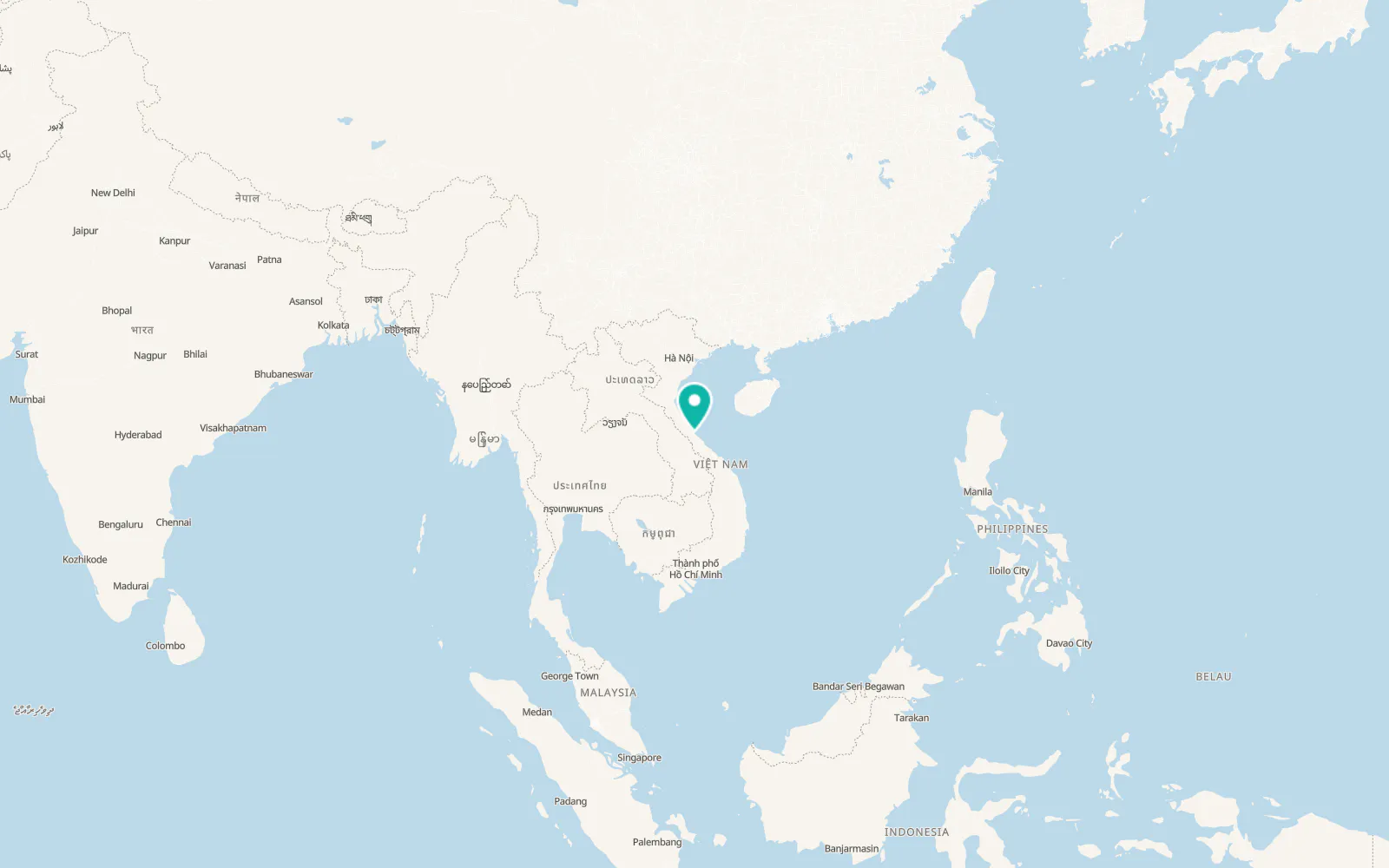 Map of Quán Hàu