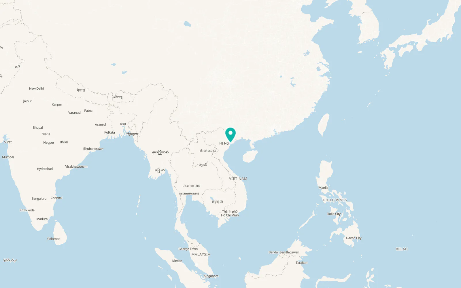 Map of Quảng Yên