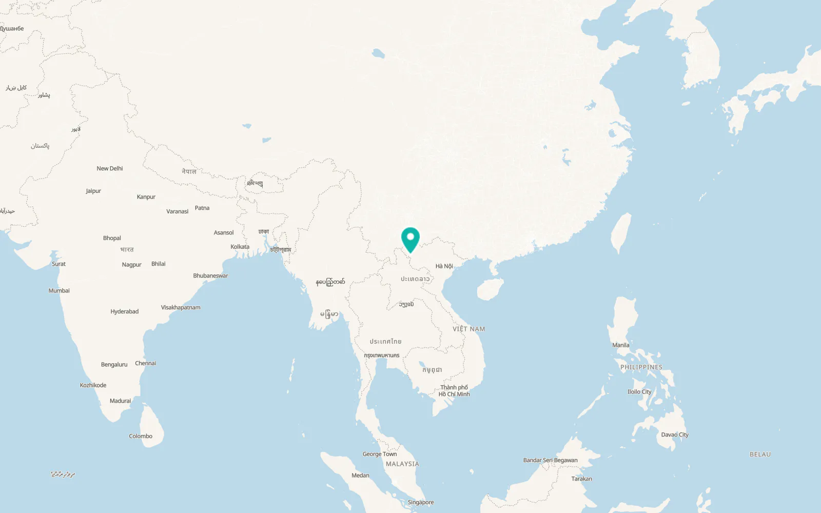 Map of Si Pa Phìn