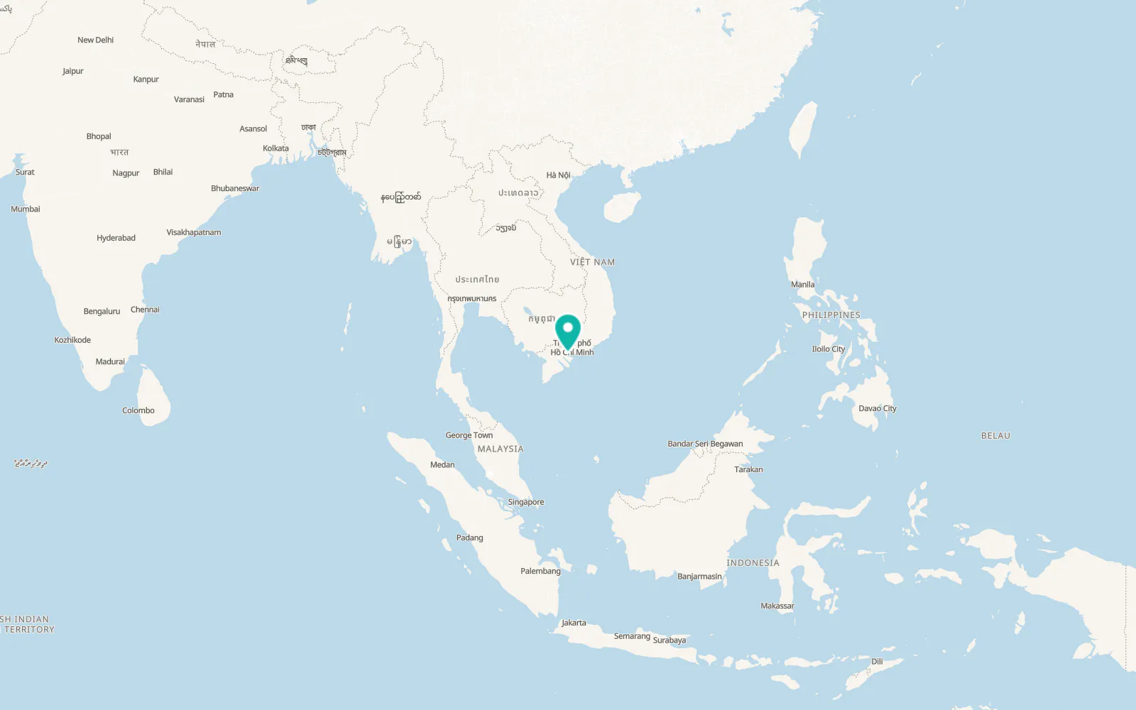 Map of Tân Ninh