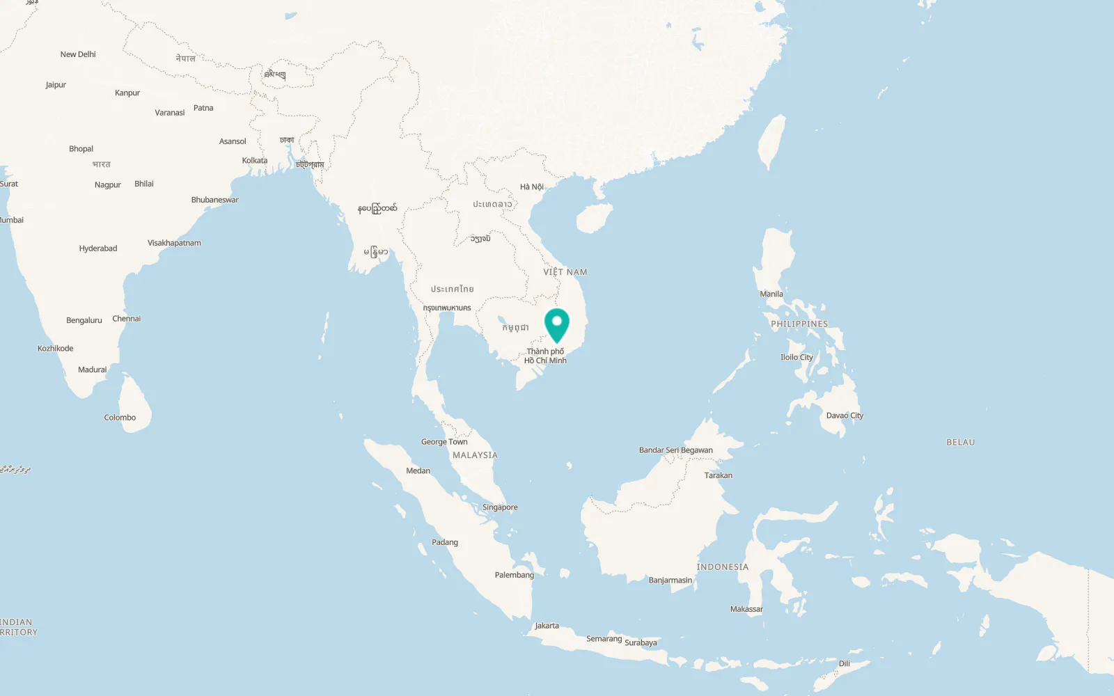 Map of Tân Phú