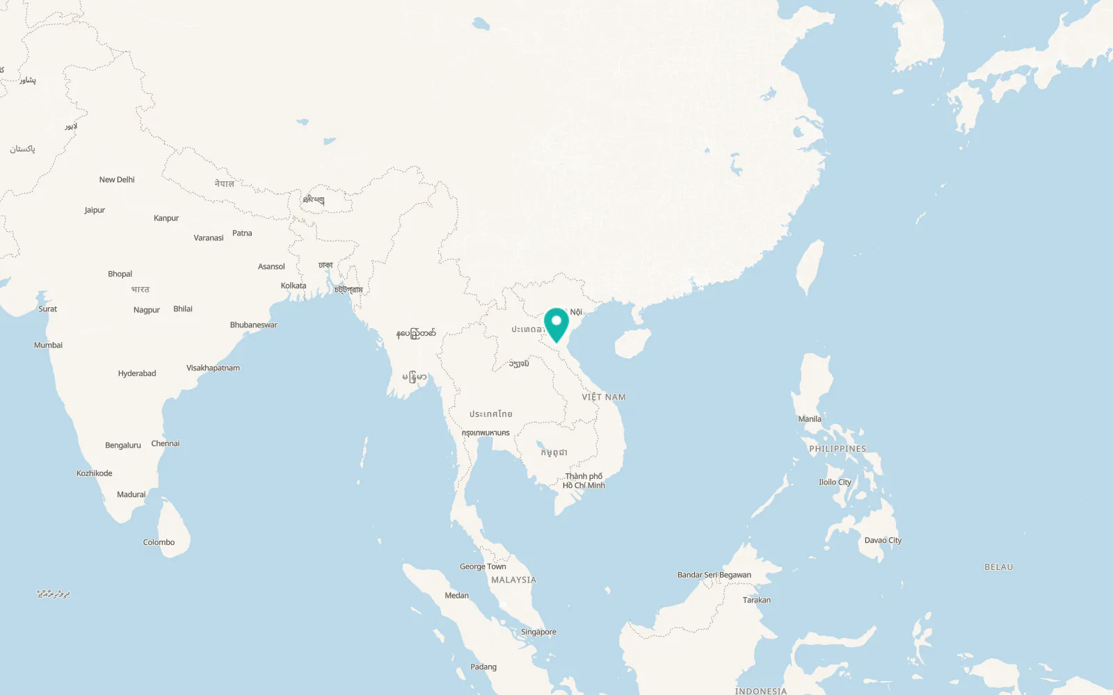 Map of Thái Hòa