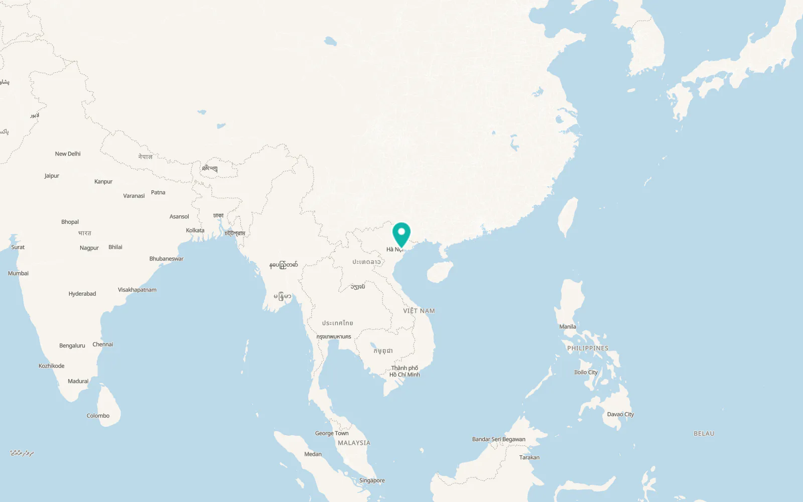 Map of Thanh Hà