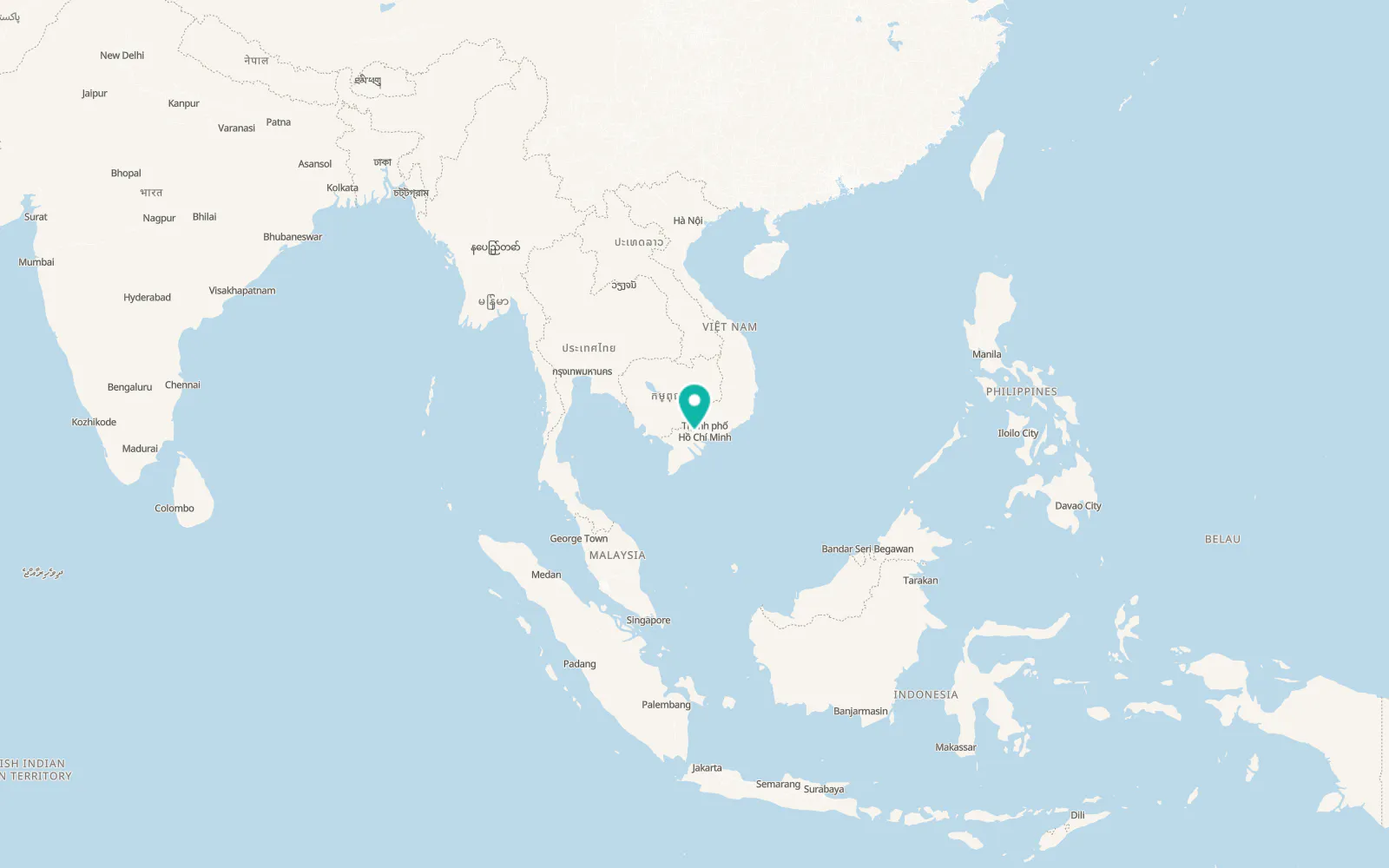 Map of Thạnh Hóa