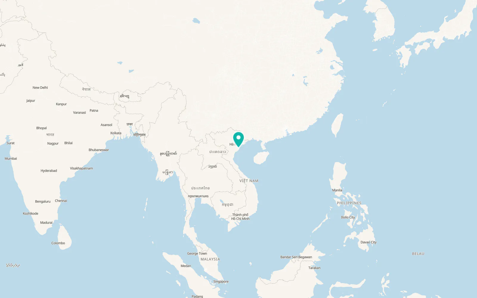 Map of Thanh Nê