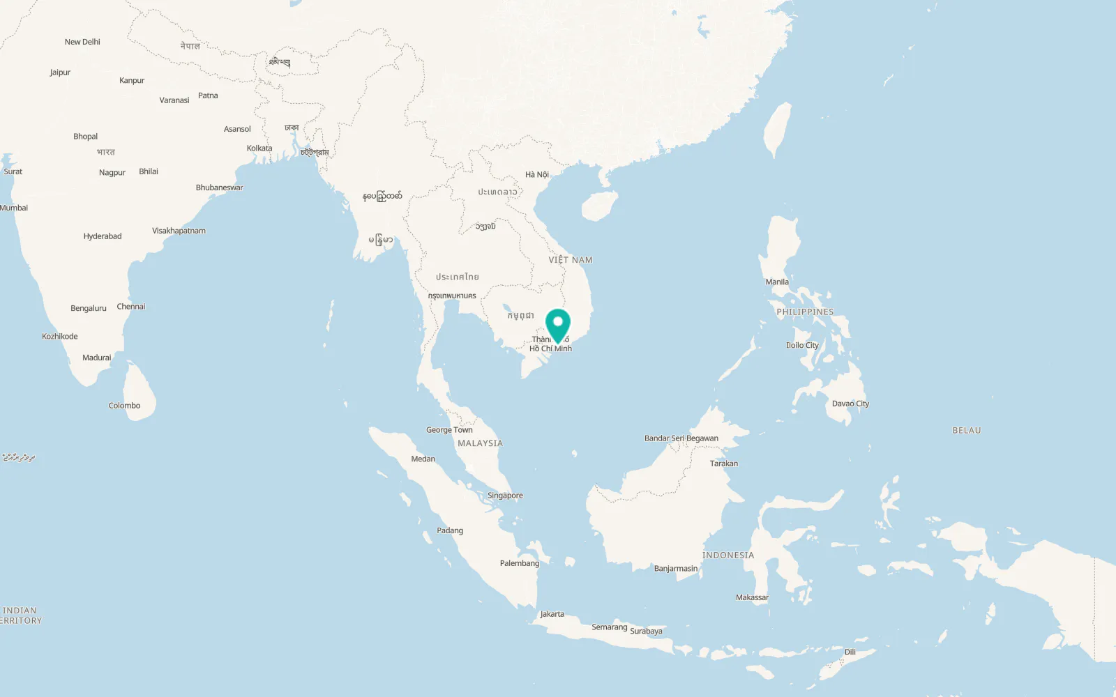 Map of Thành Phố Bà Rịa