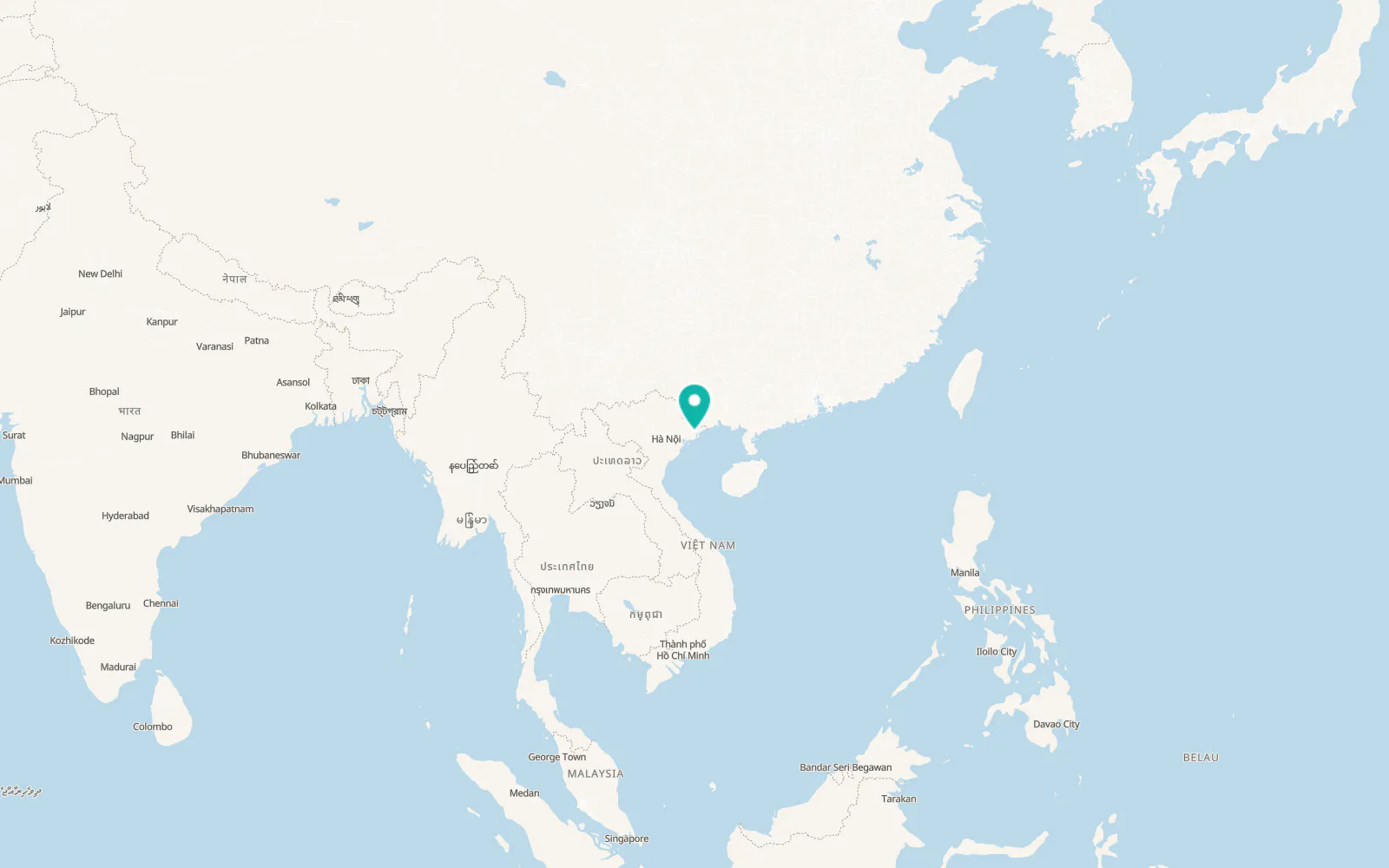 Map of Thị Trấn Ba Chẽ