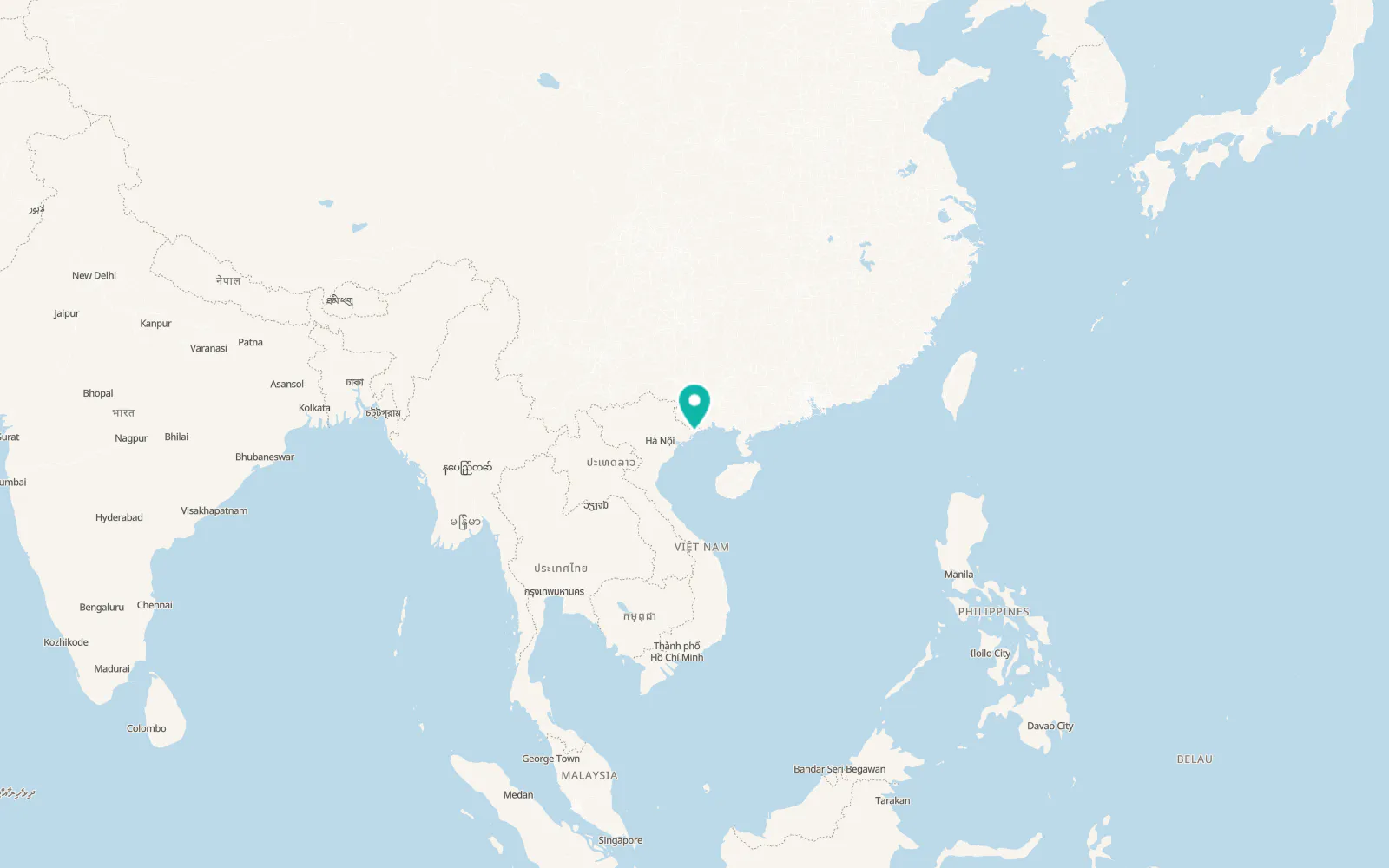 Map of Thị Trấn Đầm Hà