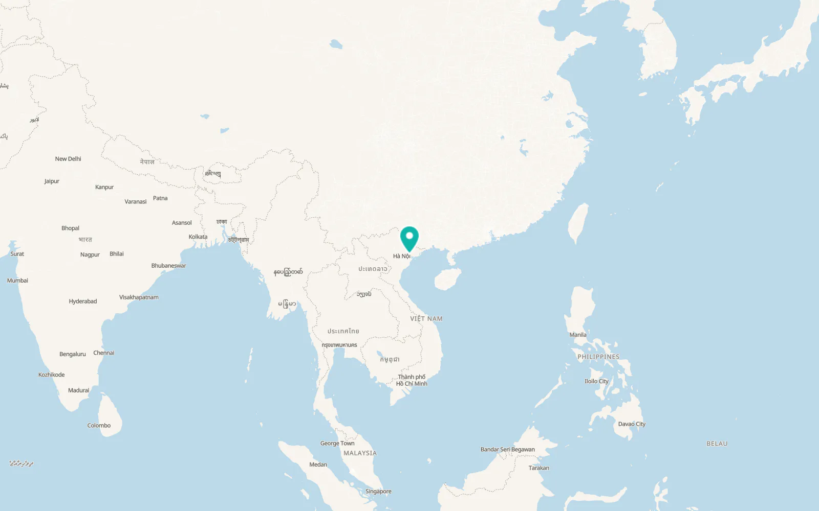 Map of Thị Trấn Đông Triều
