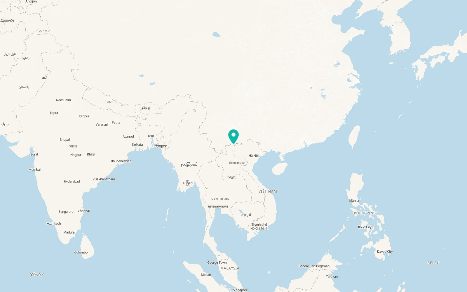 Map of Thị Trấn Mường Tè