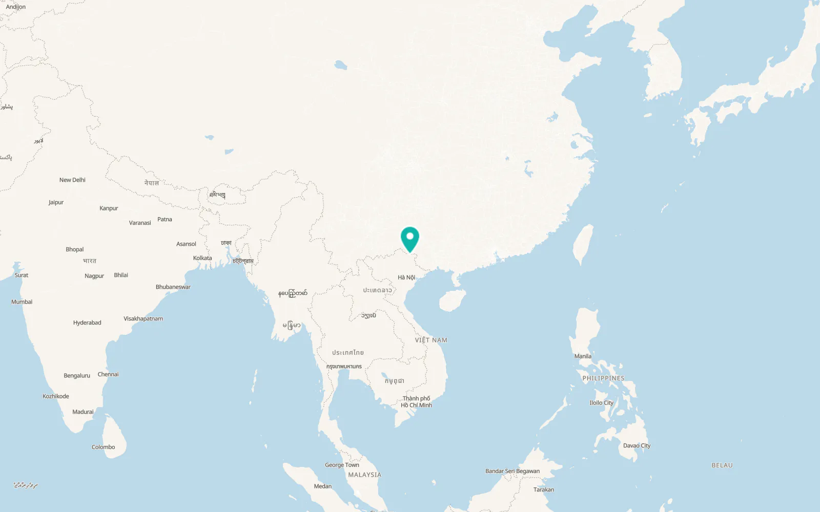 Map of Thị Trấn Nước Hai