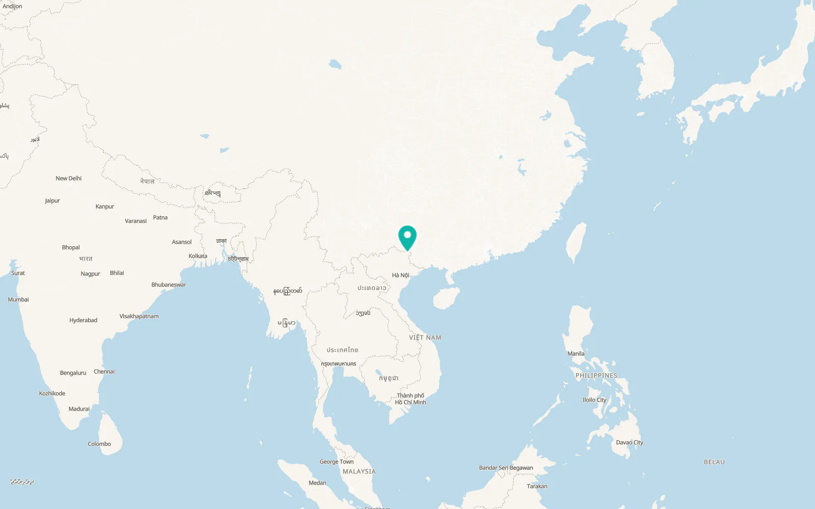 Map of Thị Trấn Quảng Uyên