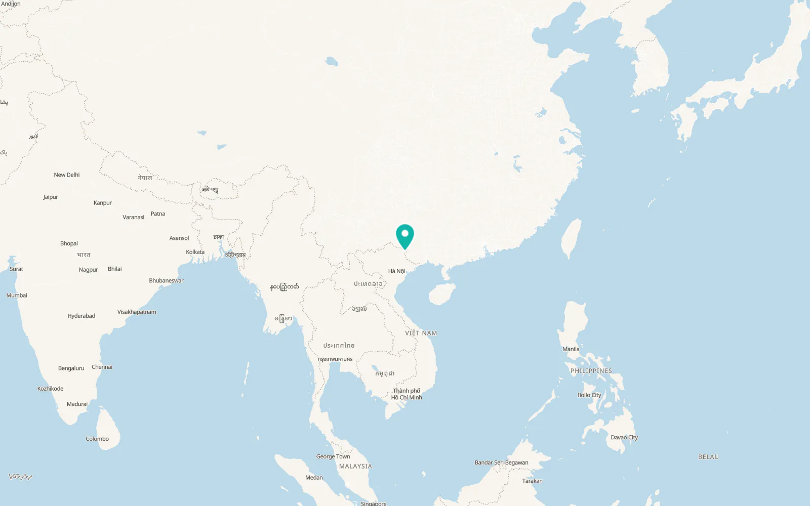 Map of Thị Trấn Tà Lùng