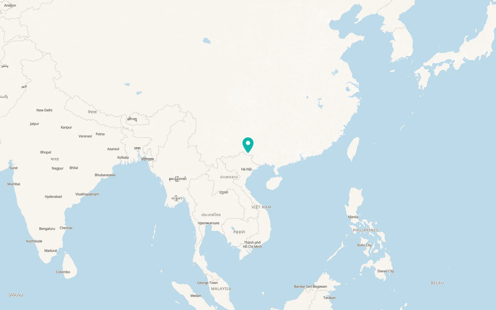 Map of Thị Trấn Xuân Hoà
