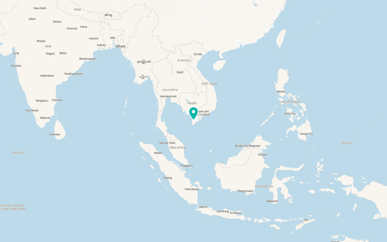 Map of Thới Bình