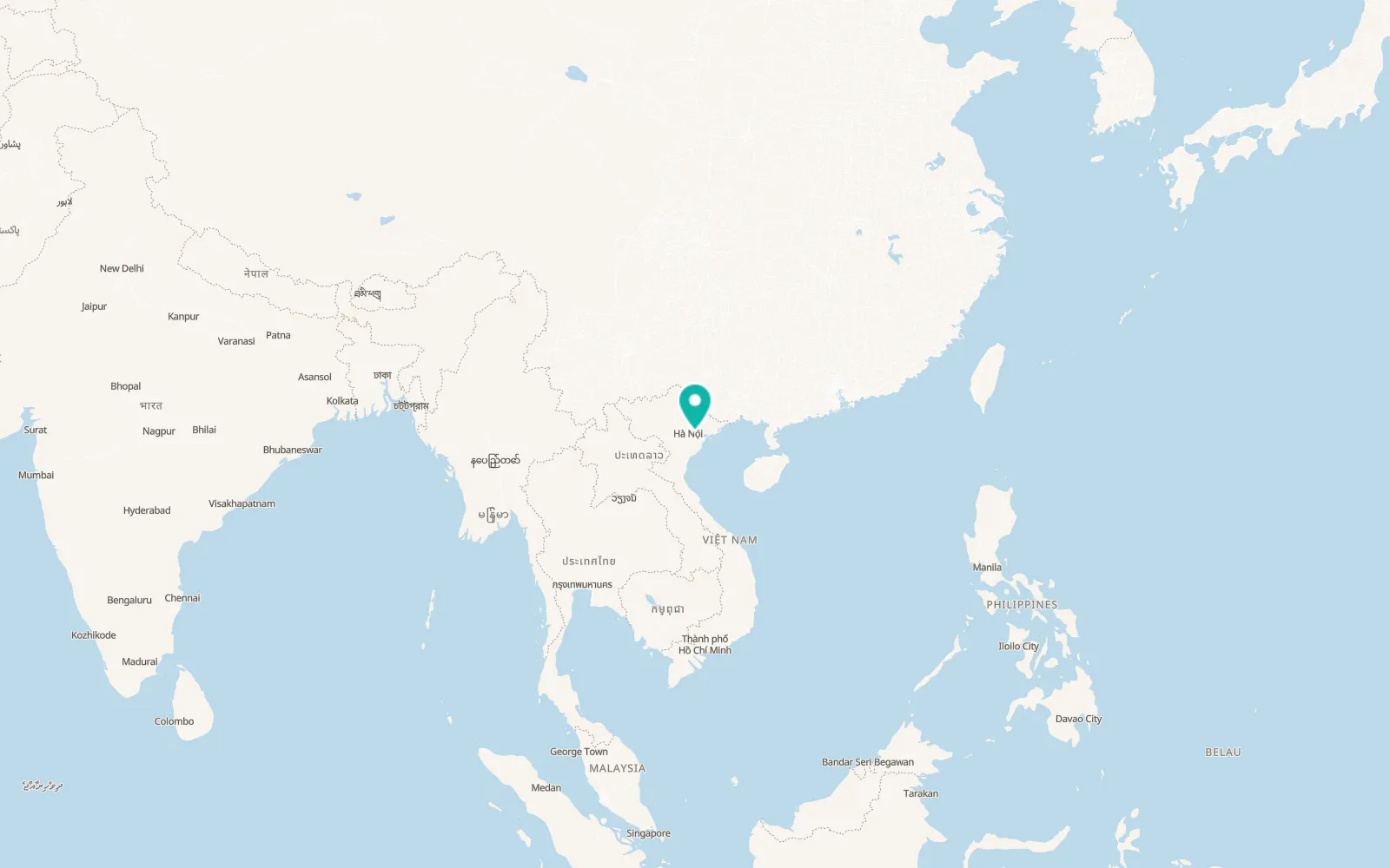 Map of Thứa