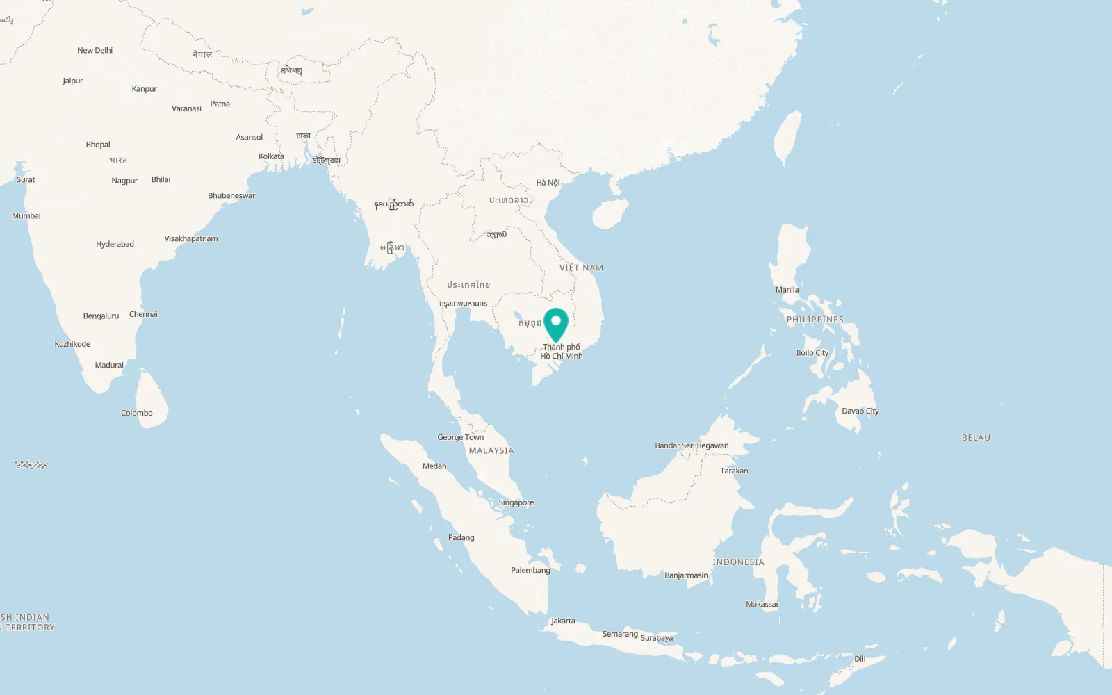Map of Trảng Bàng