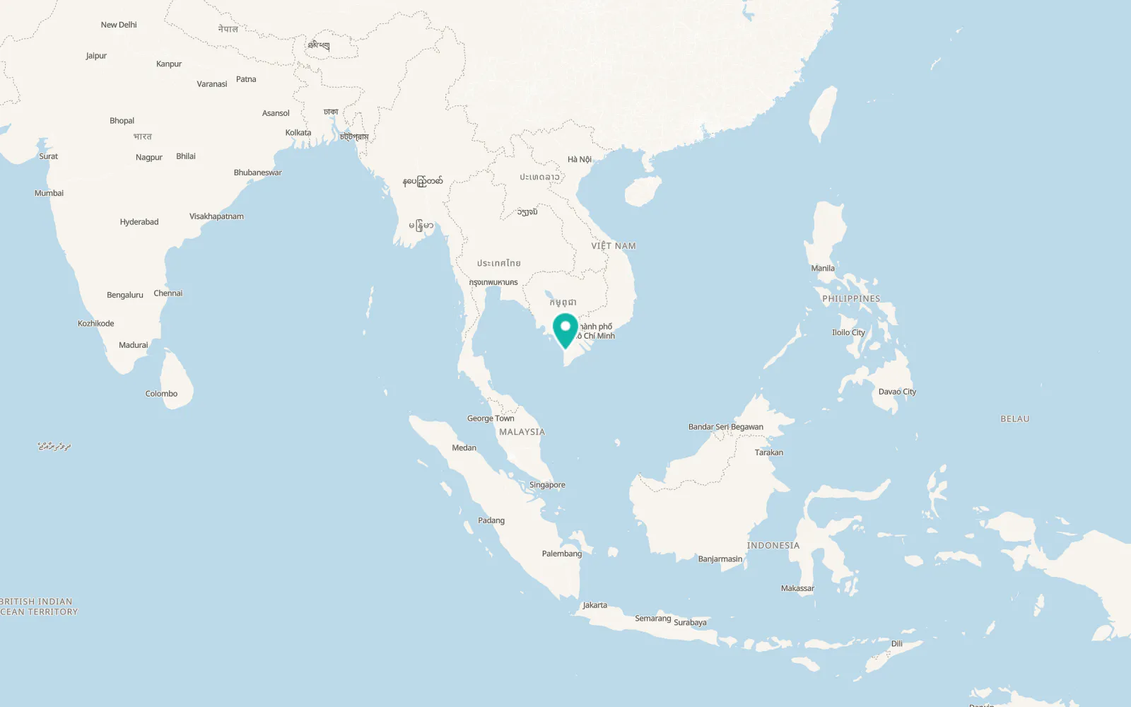 Map of U Minh