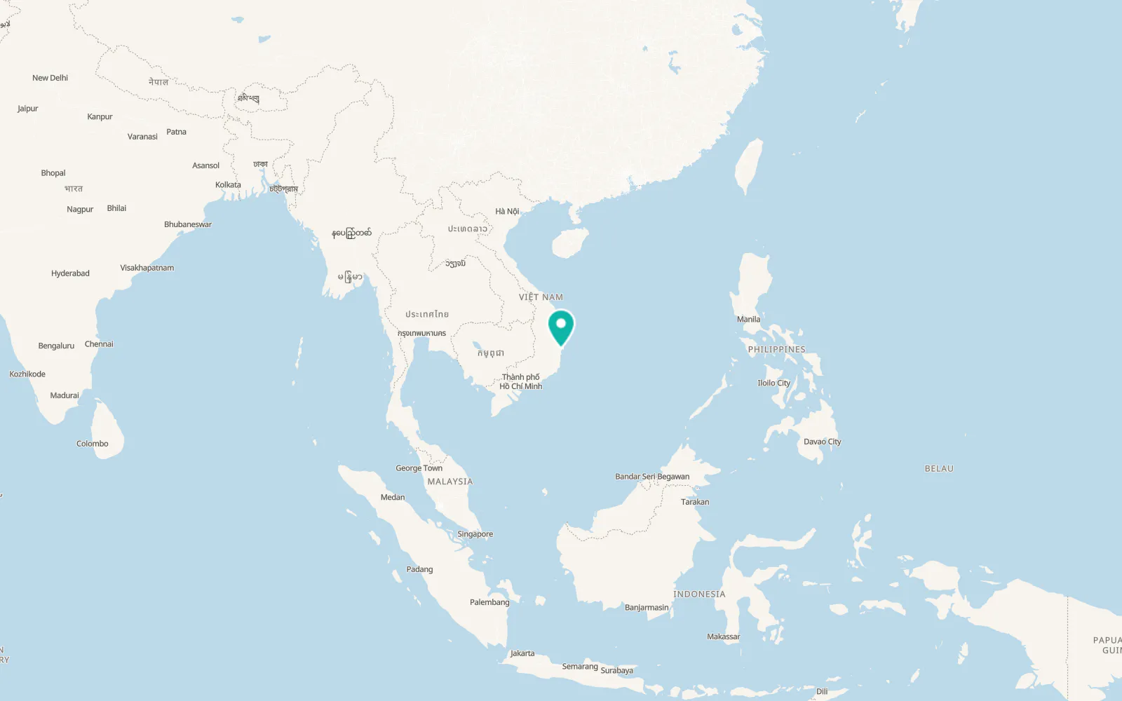 Map of Vạn Giã