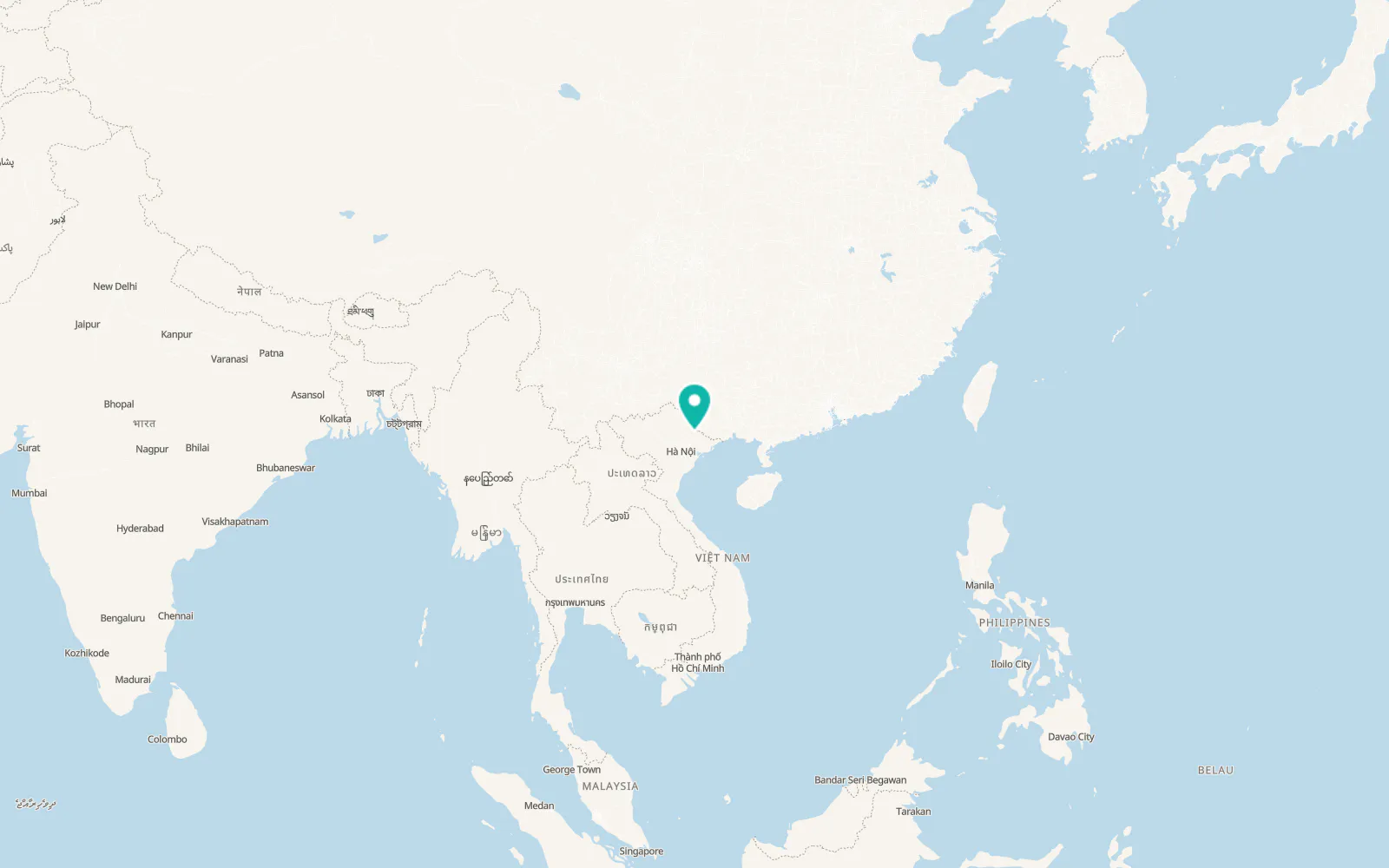 Map of Văn Quan