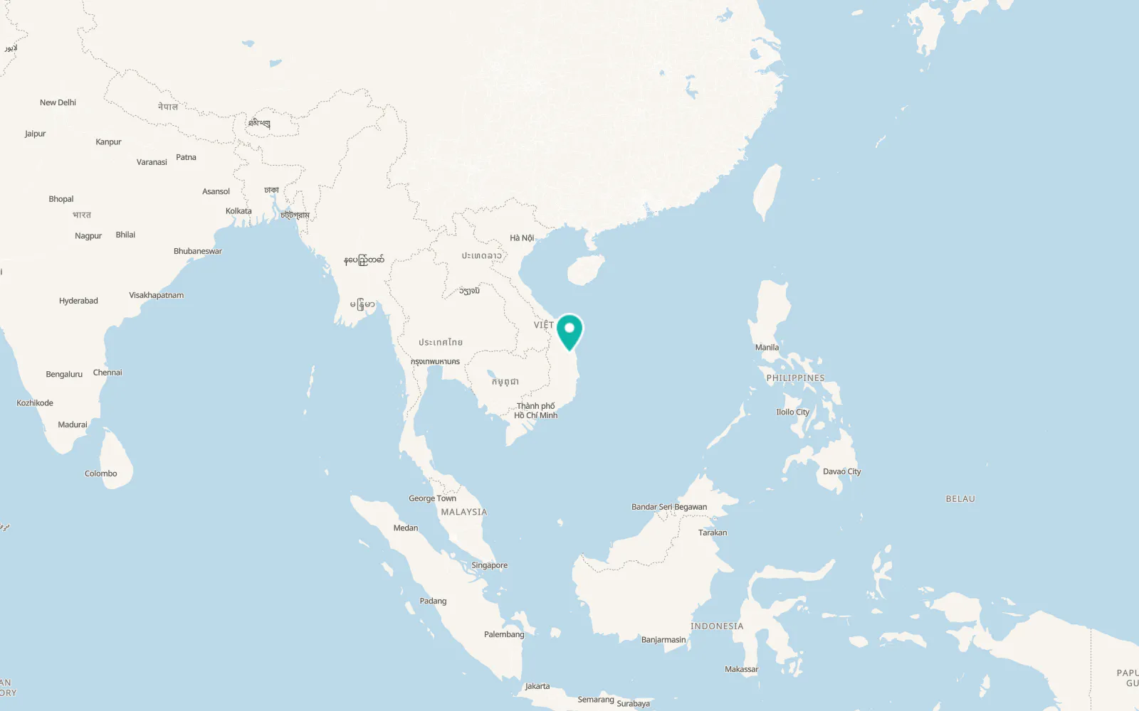 Map of Vĩnh Thạnh