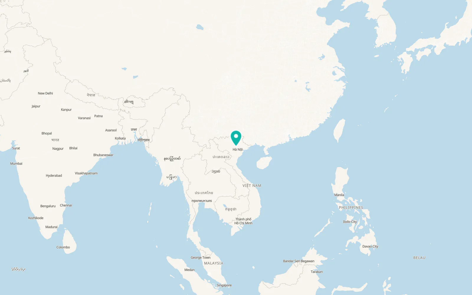 Map of Vĩnh Yên