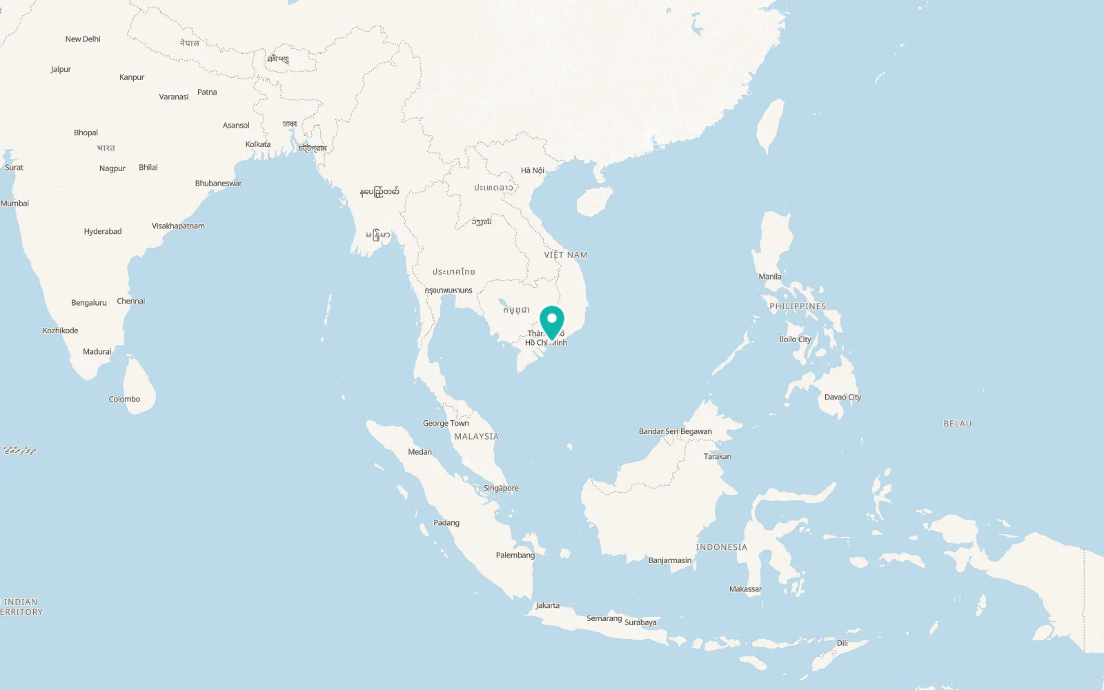 Map of Vũng Tàu