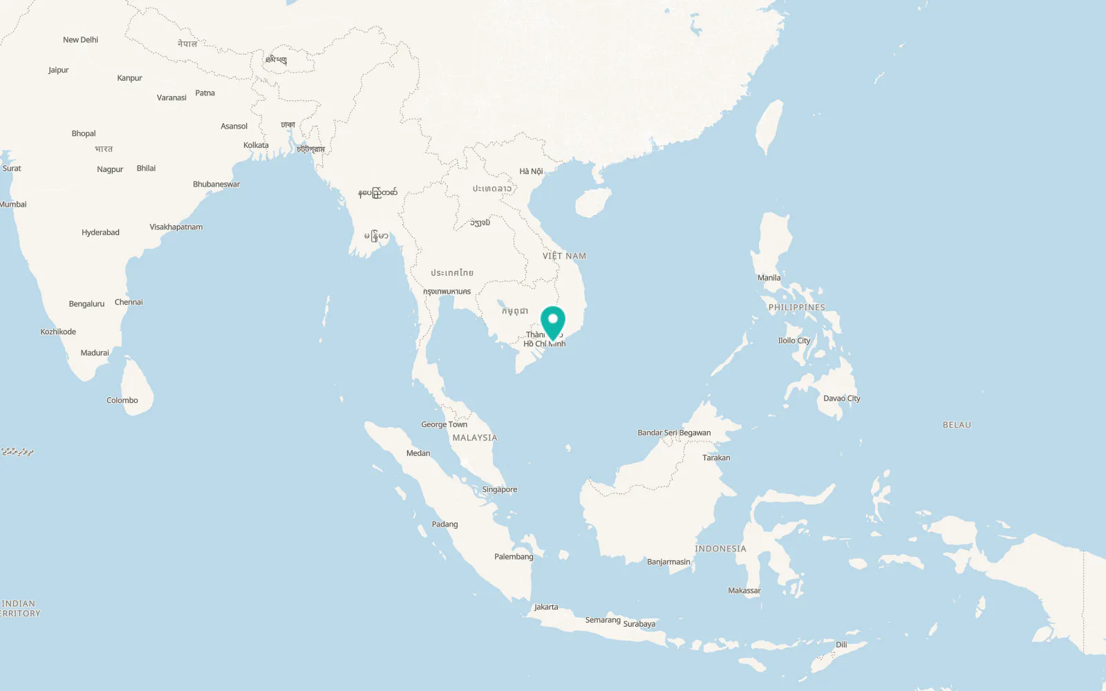 Map of Xã Long Hải