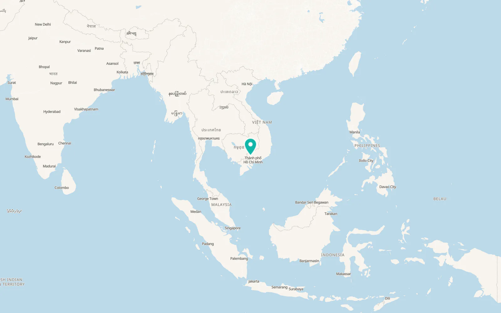 Map of Xóm Bến Củi
