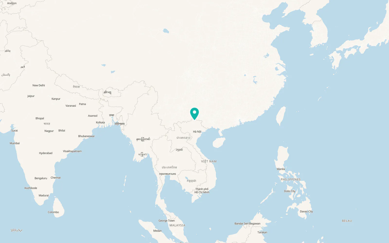 Map of Yên Phú