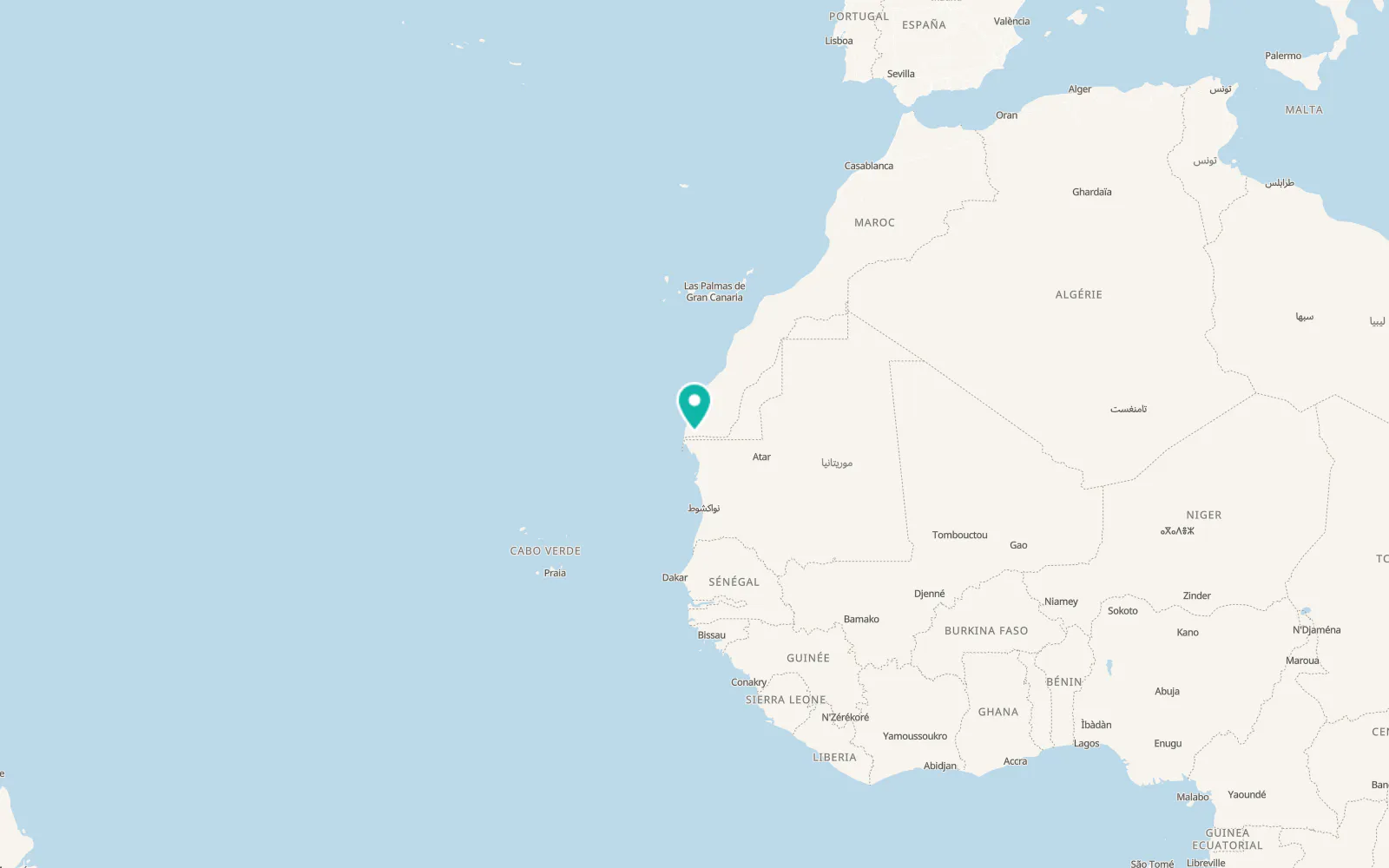 Map of Bir Ganduz