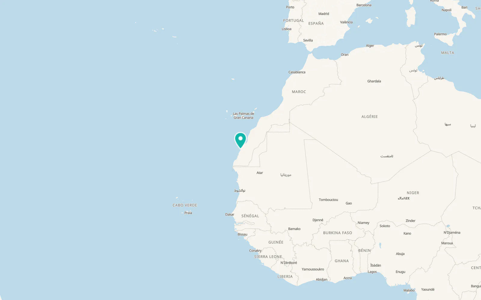 Map of El Aargub
