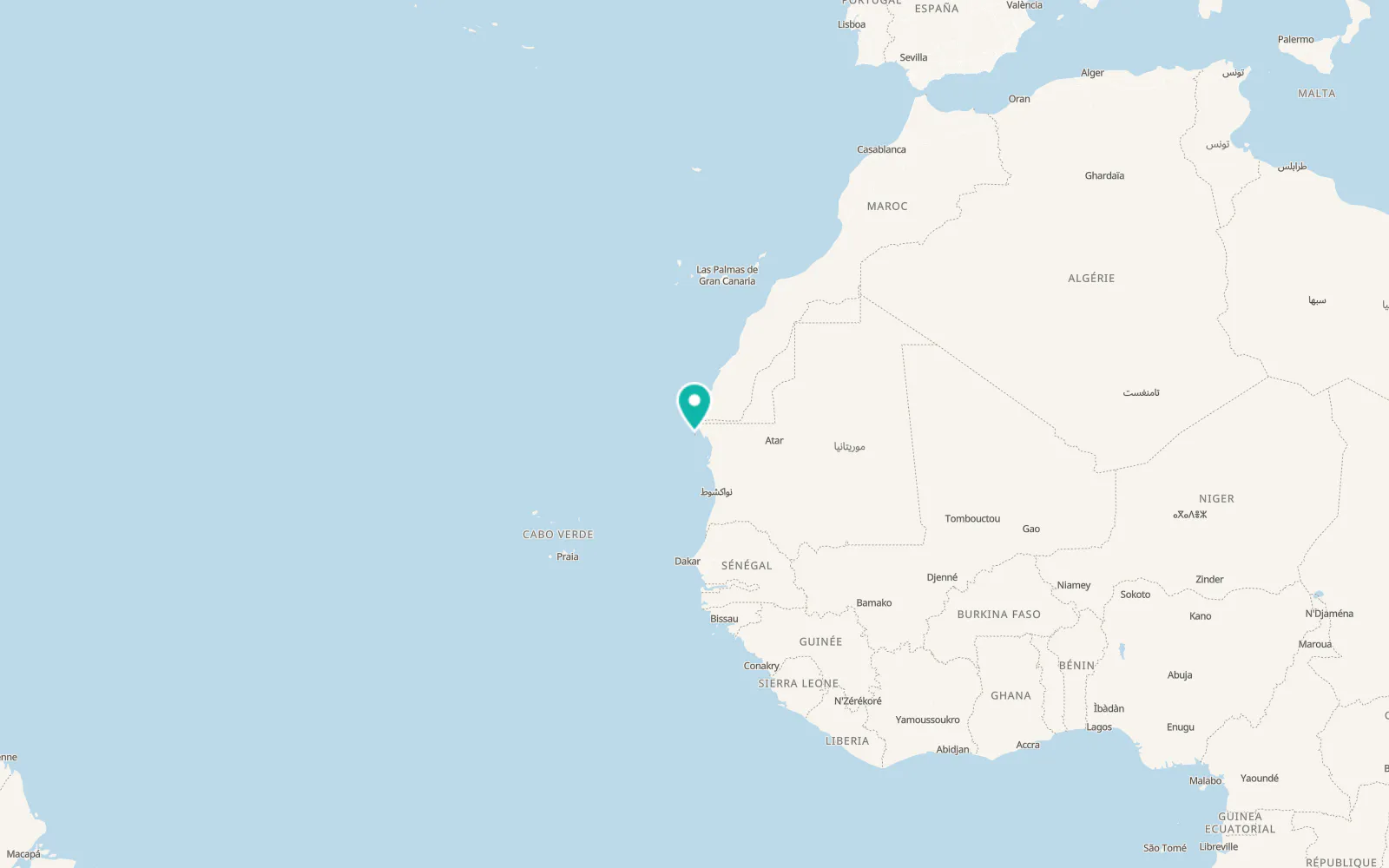 Map of La Güera